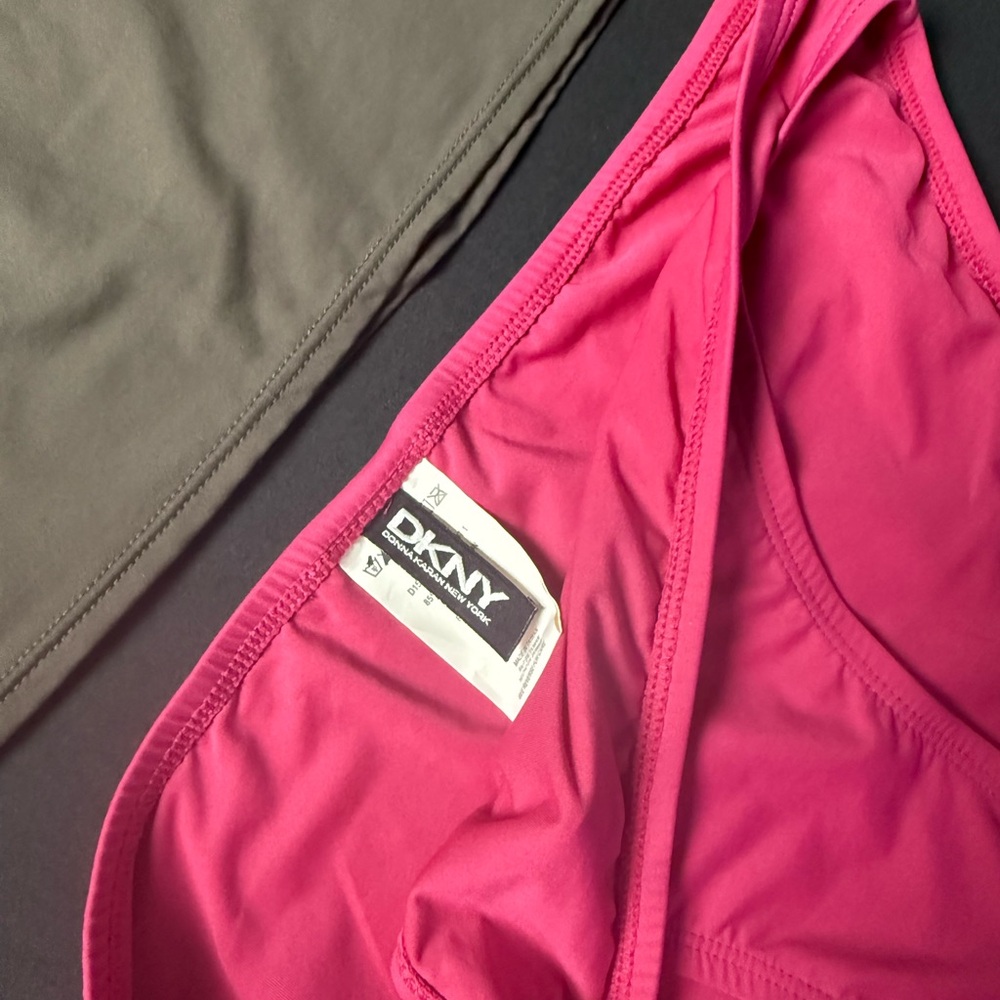 DKNY Gray and Pink Two-Piece Swimsuit - Picture 5 of 7